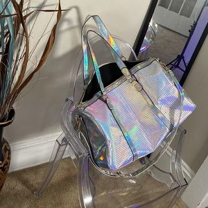 Holographic duffle / over night bag